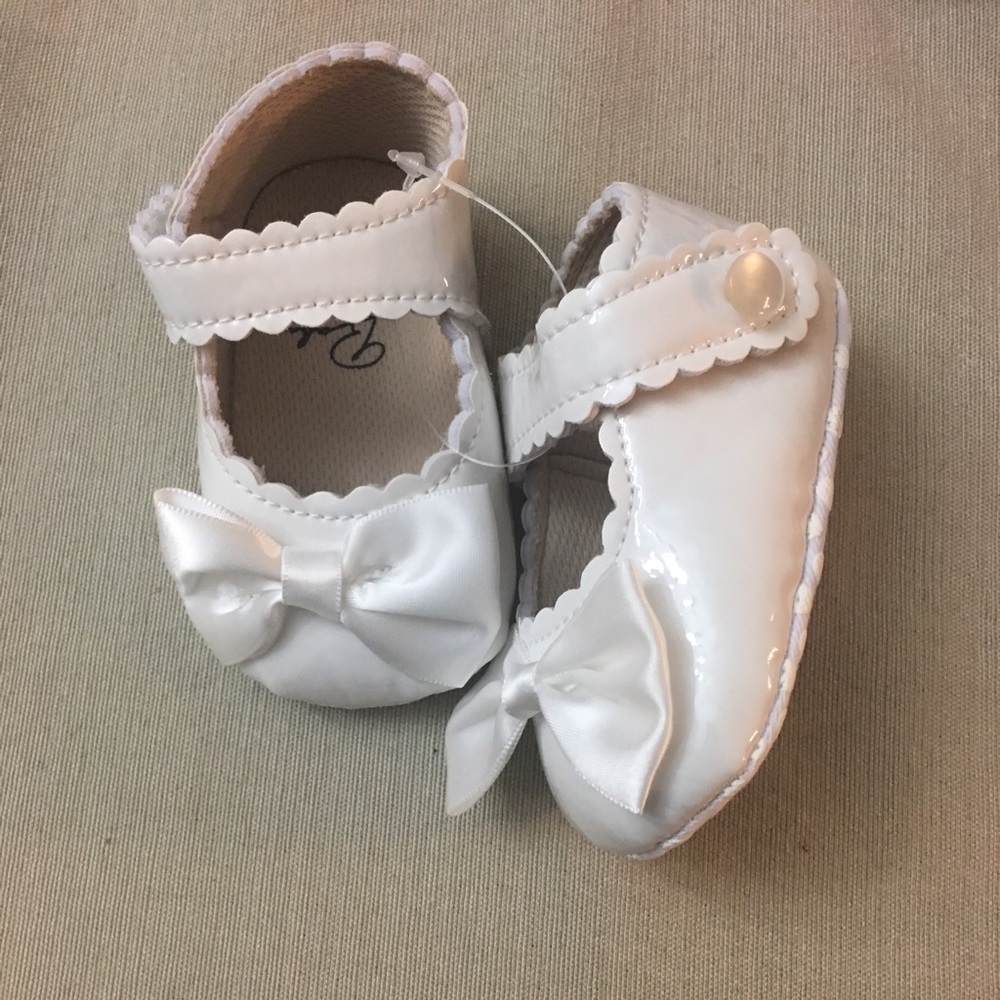 White Christening Infant Shoes